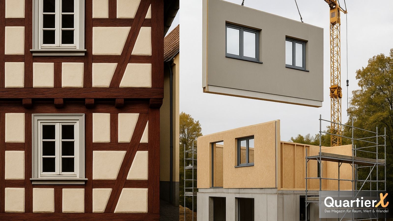 Vom Fachwerk zur Fertigwand: Der Wandel im Überblick - QuartierX.de